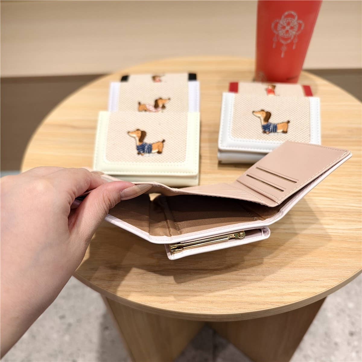 New Pu Embroidered Cartoon 3-Fold Wallet_Cwab06263