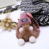 FURRY BALL PENDANT SLEEPING DOLL PENDANT KEYCHAIN_CWMM2513