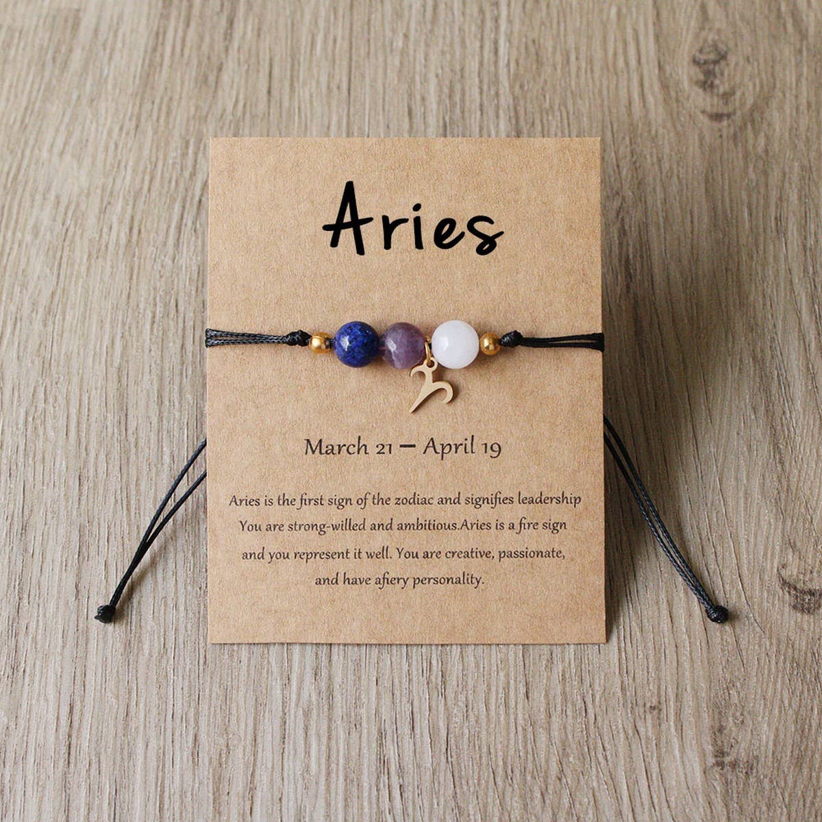 Handmade Zodiac Adjustable Crystal Bracelet_Cwmm11259