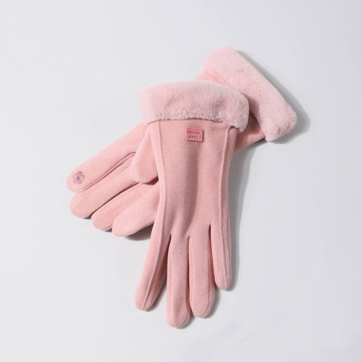 Womens Winter Plush Warm Cute Gloves_Cwag0064