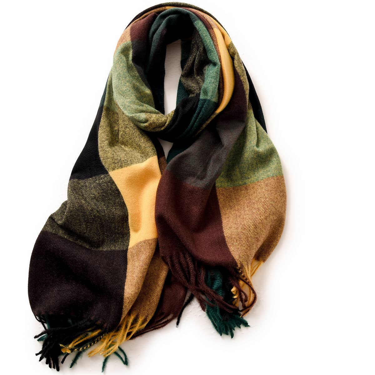 ELEGANT PLAID SHAWL WINTER SCARF FOR WOMEN_CWASC0170