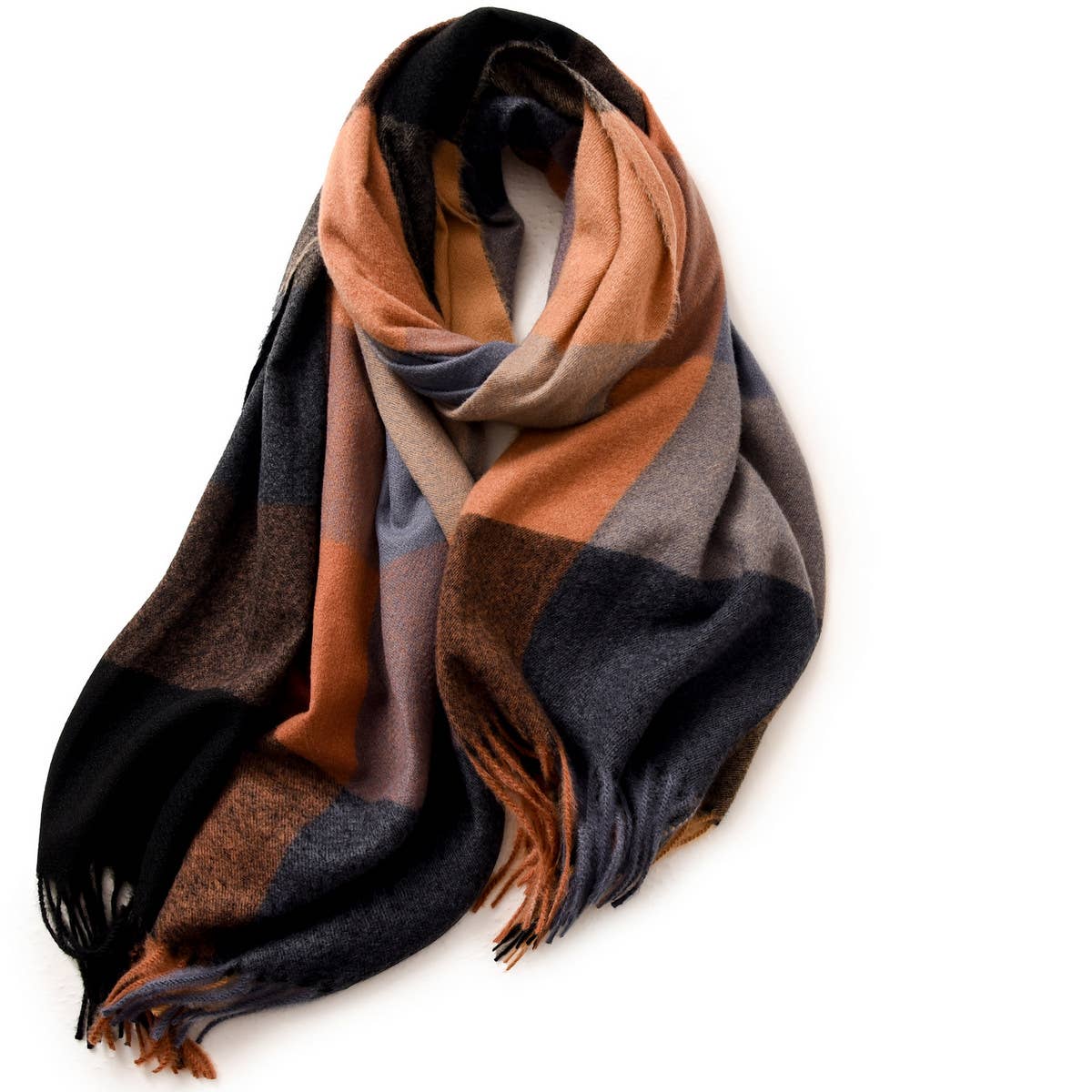 ELEGANT PLAID SHAWL WINTER SCARF FOR WOMEN_CWASC0170