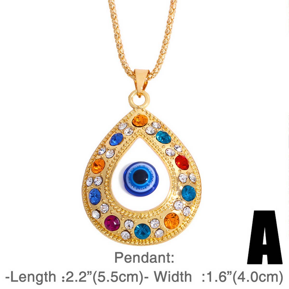 DEVILS EYE DIAMOND PENDANT NECKLACE_CWAJE0886