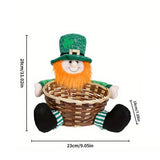 St. Patricks Day Party Gnome With Basket Doll_Cwmm3438