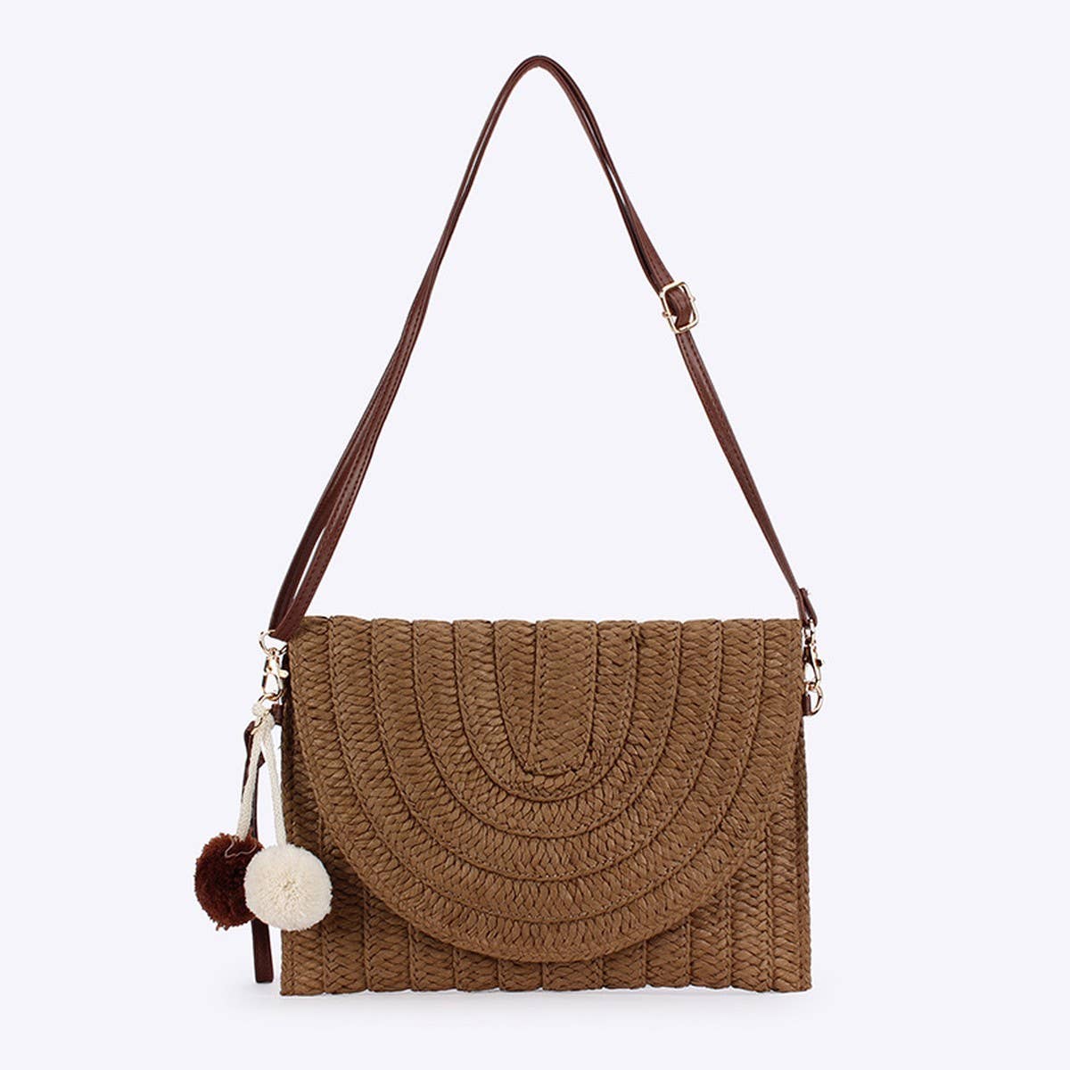 HIGH END SIMPLE VERSATILE HAND WOVEN BAG_CWAB4693