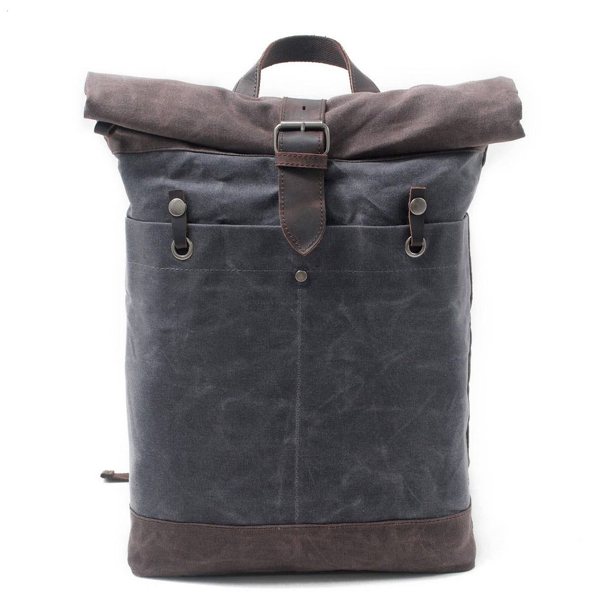 Vintage Canvas Waterproof Backpack For Men_Cwab5542