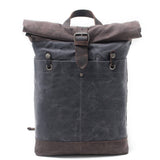 Vintage Canvas Waterproof Backpack For Men_Cwab5542