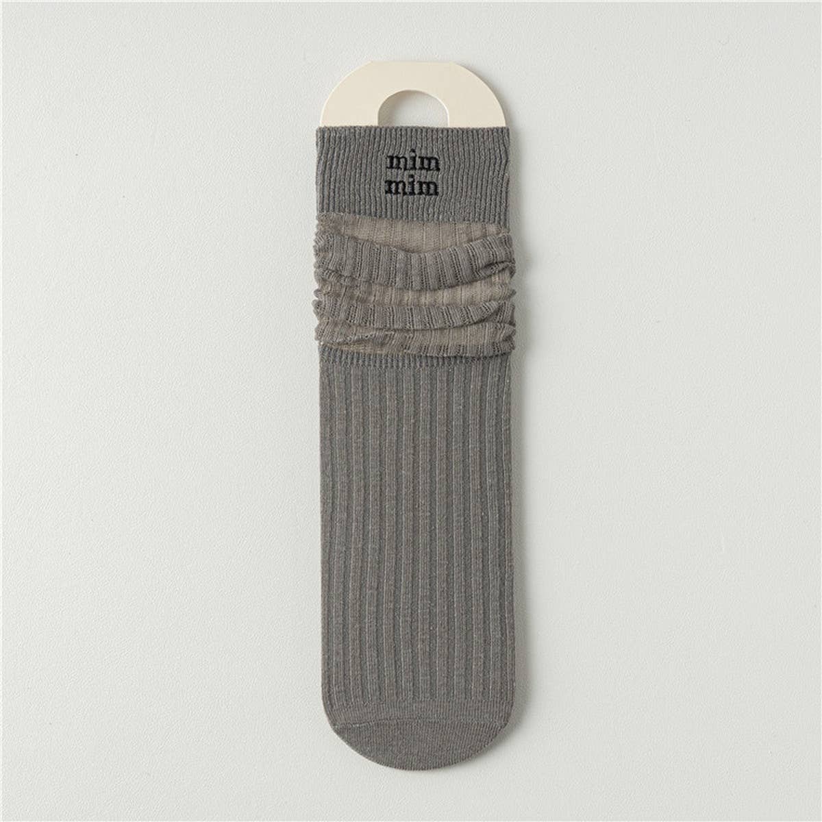 BREATHABLE MESH MID LENGTH COTTON SOCKS_CWMS0646
