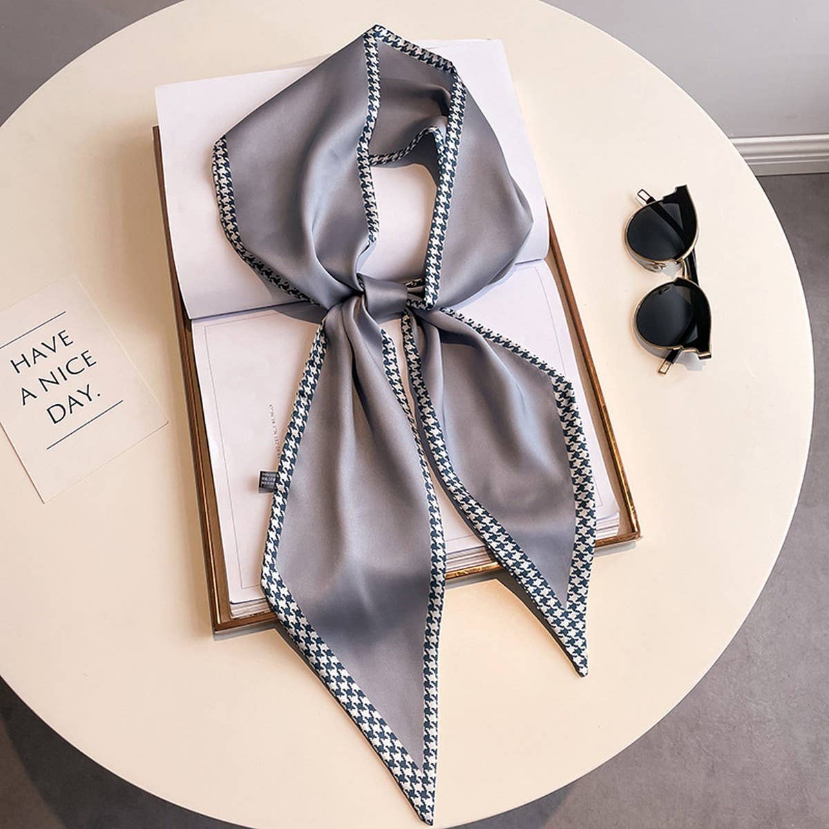 Women¡¯S Long Silk Scarf ? Stylish Neck Accessory_Cwasc03144