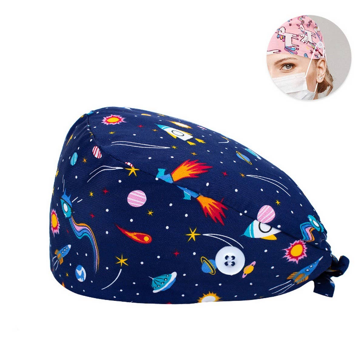 NURSE CAP SURGICAL CAP PURE COTTON DOCTOR CAP_CWAH3374