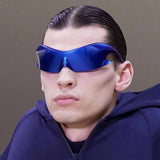 SPORTS WINDPROOF COLORFUL ONE PIECE SUNGLASSES_CWASG0607