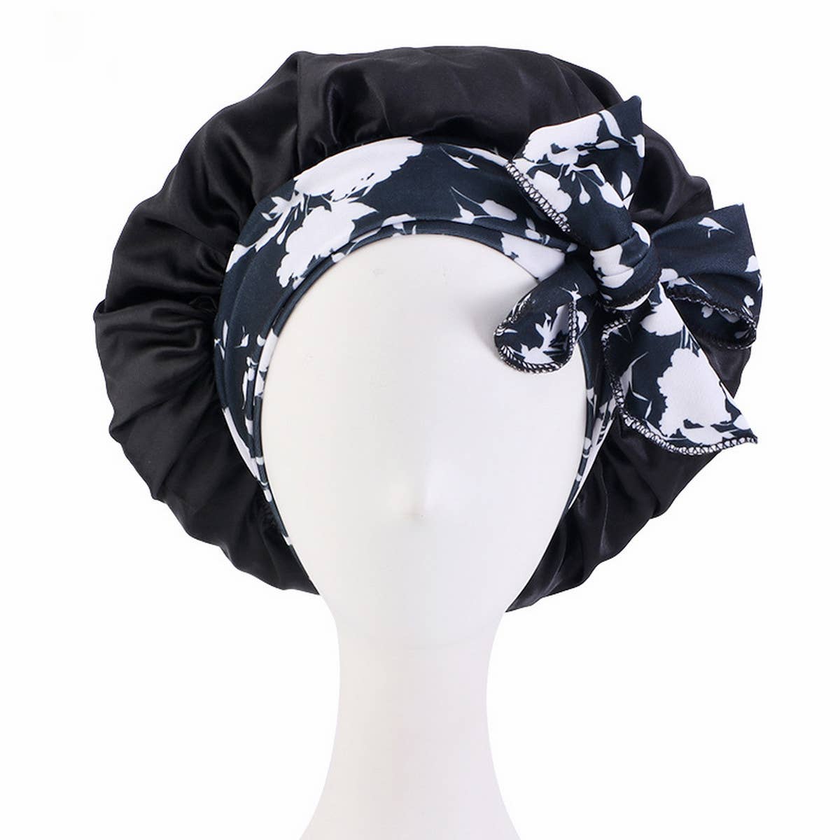 PRINTED LONG RIBBON BOW DING NIGHT CAP_CWAH1474