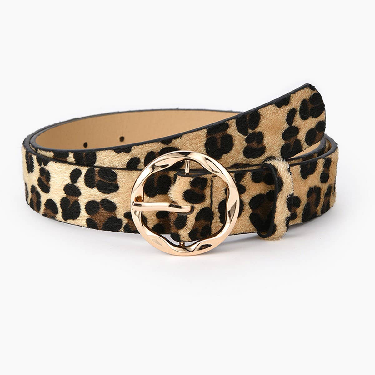 Cwabe0384_Snake Print Leopard Zebra Print Milk Print Belt