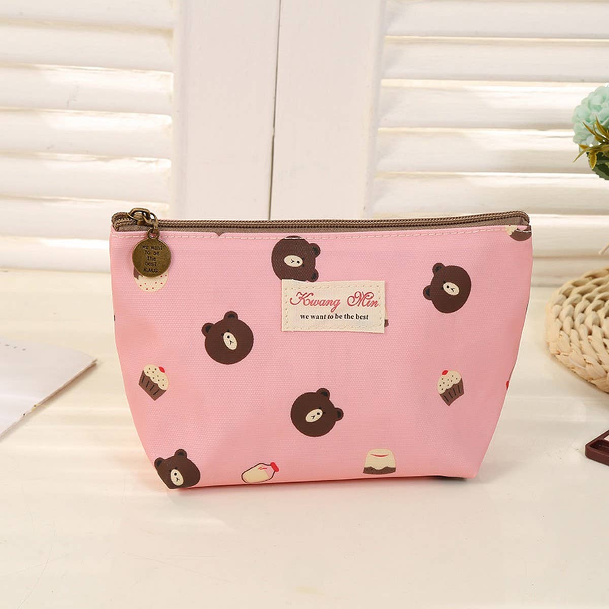 Cartoon Bear Waterproof Makeup Bag_Cwab1731