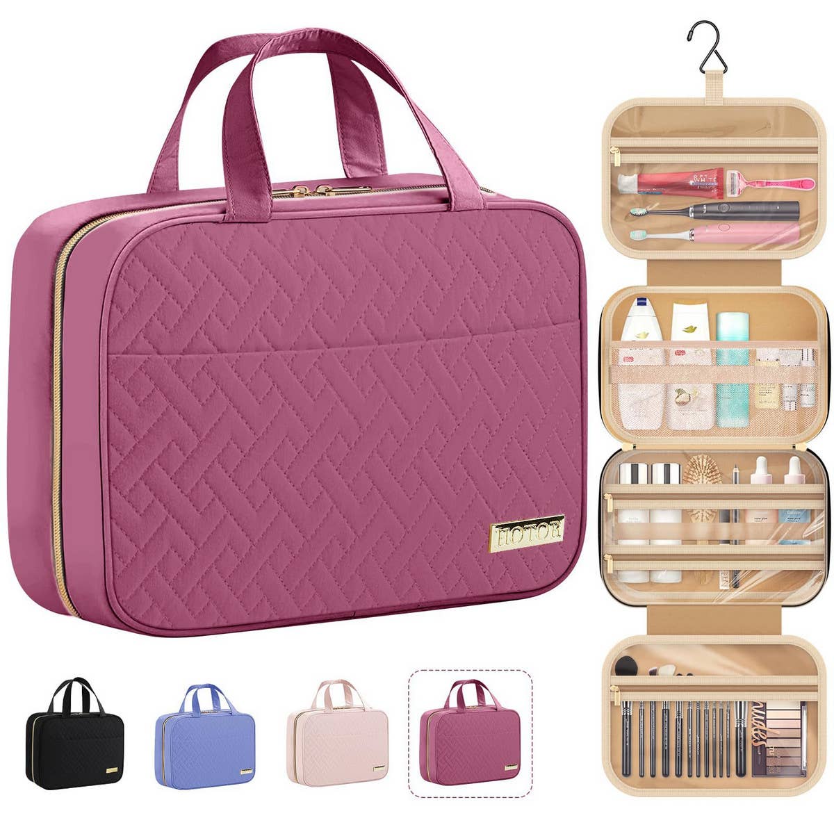 SPACIOUS TOILETRY BAG AND COSMETIC BAG WITH HOOK_CWAB2357