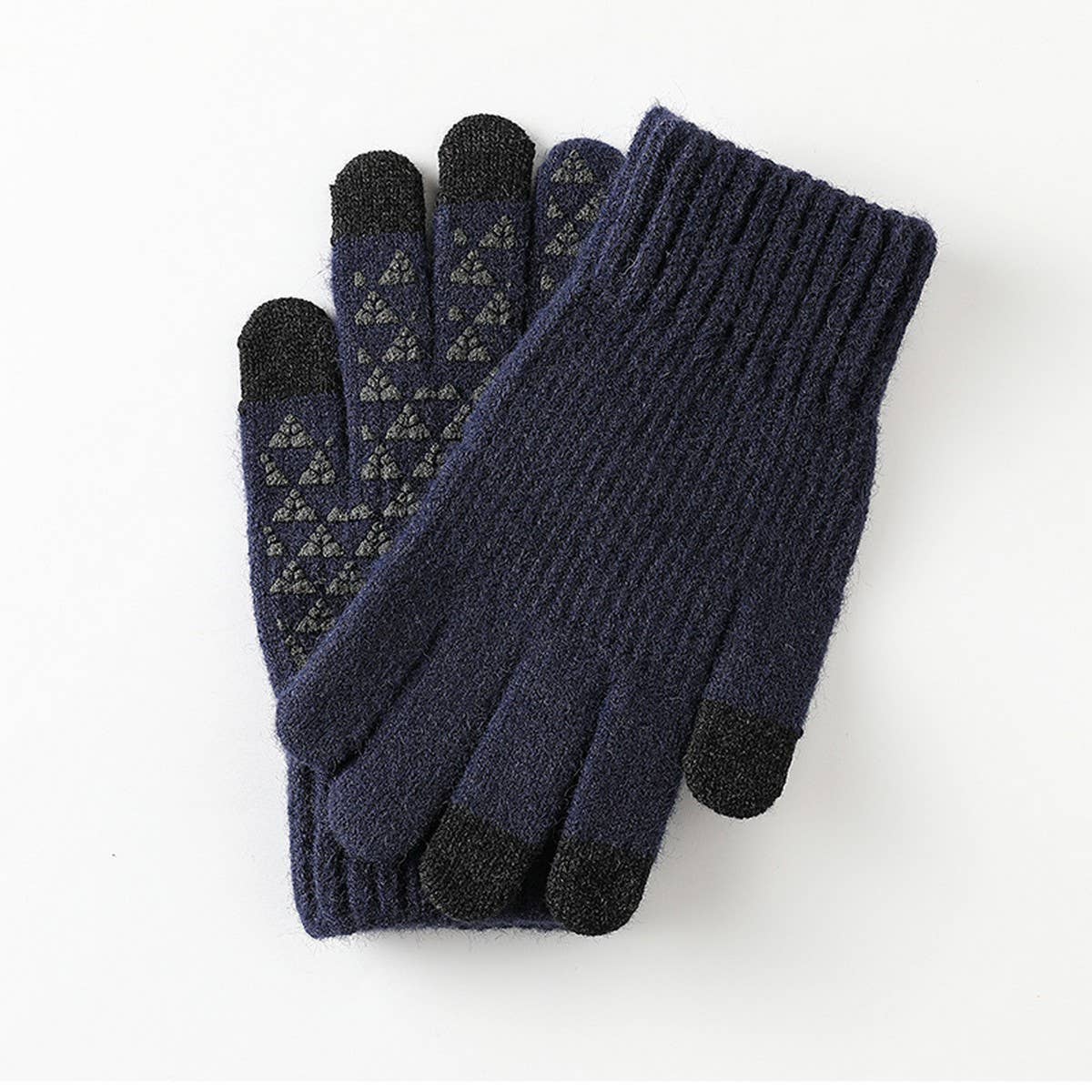 Winter Mens Rubber Touch Screen Gloves_Cwmm1487