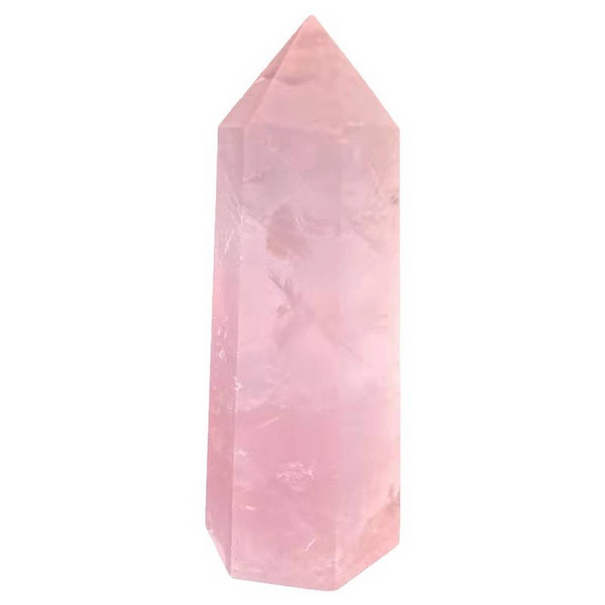 ROSE QUARTZ CRYSTAL POINT HEX TOWER_CWMM8100