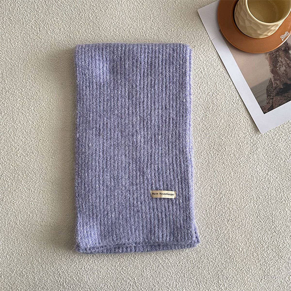 Winter Solid Wool Blend Scarf Soft And Versatile_Cwasc2286