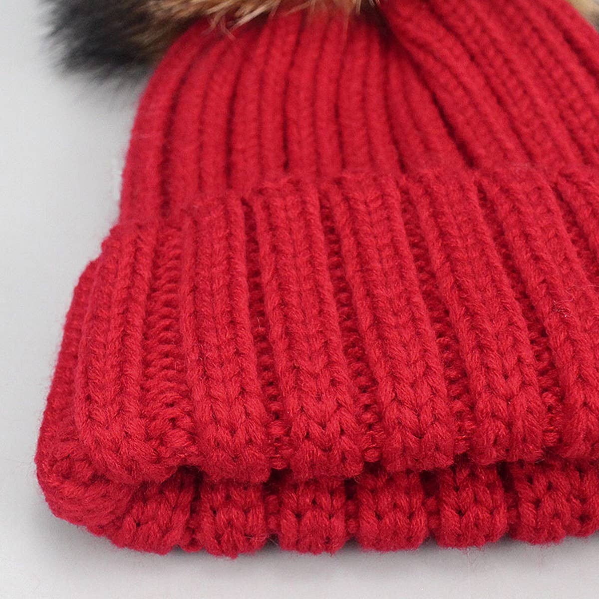 Unisex Knit Beanie Hat With Pom For Winter_Cwah05051