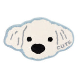 CUTE DOG PLUSH RUG NON SLIP BEDSIDE MAT_CWMM7399