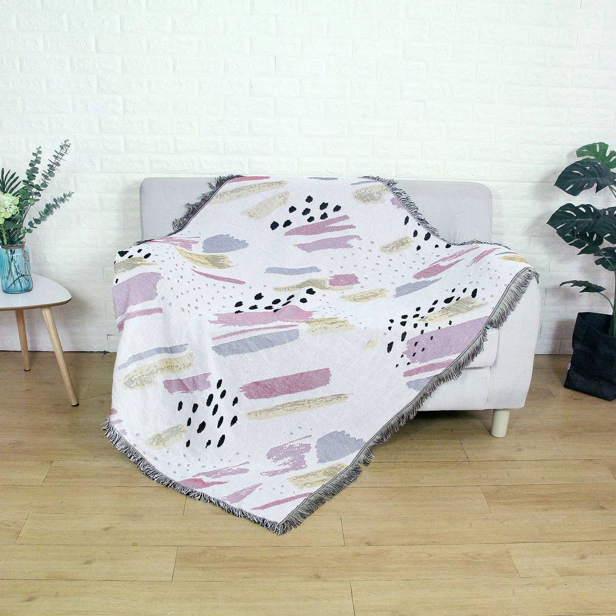 JACQUARD SOFA BLANKET CAMPING BLANKET_CWMM0410