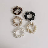 PEARL HAIR TIE BOHO BUN HOLDER FOR WOMEN_CWAHA6762