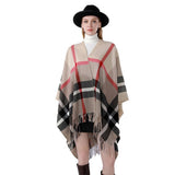 NEW WINTER WARM GRADIENT PLAID TASSEL SHAWL_CWMM2090