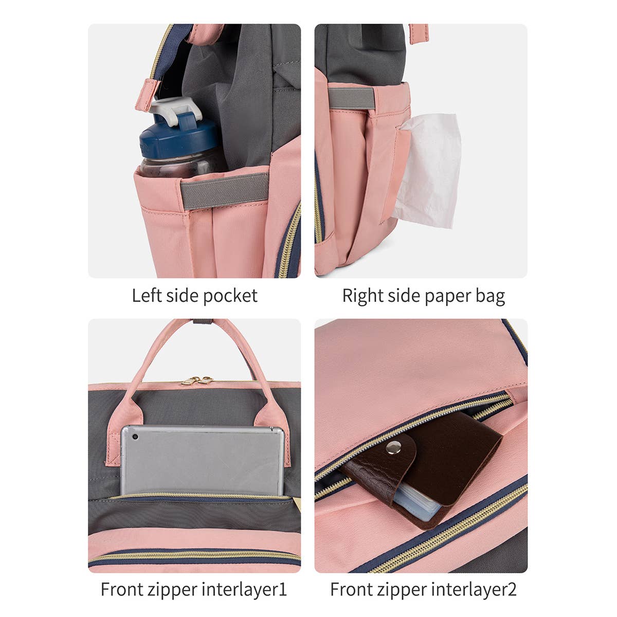 INSULATED MOTHER AND BABY BACKPACK FOR OUTINGS_CWAB2228