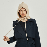 CASHMERE BALACLAVA HAT KNIT HOOD SCARF FOR HER_CWAH3994