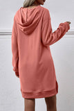 Split Long Hoodie Dress_Cwdsd2041