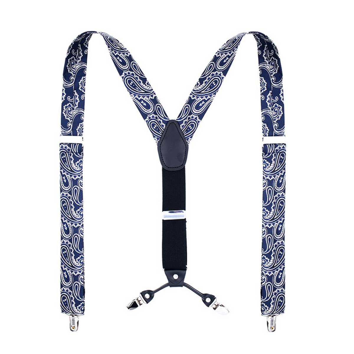 CASUAL JACQUARD 4 CLIP SUSPENDERS_CWMM1114