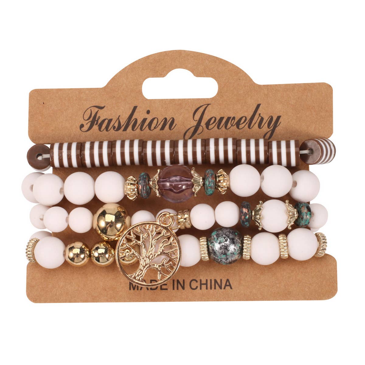 HAND BEADED BOHEMIAN TREE OF LIFE BRACELET_CWAJE2220