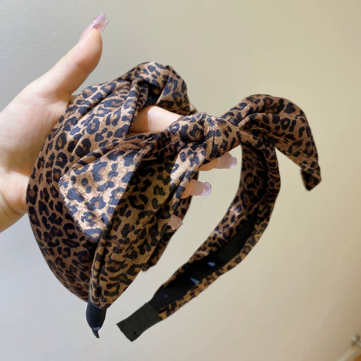 Trendy Retro Leopard Knot Hair Accessory_Cwaha07500