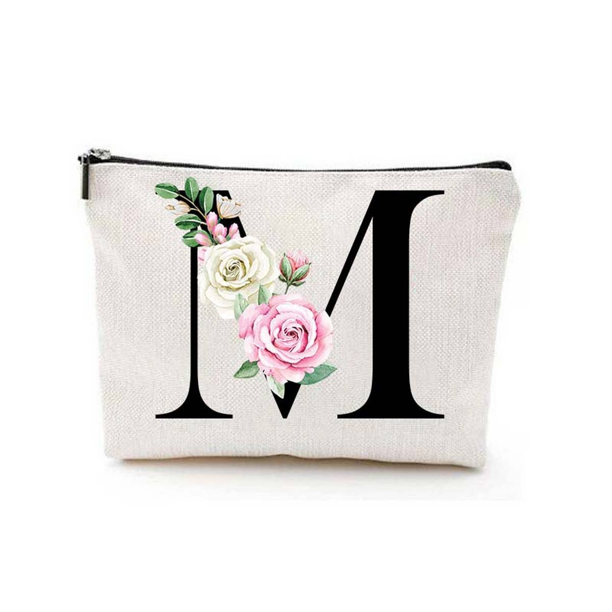 SIMPLE DOUBLE SIDED PRINTED ZIPPER COSMETIC BAG_CWAB2251