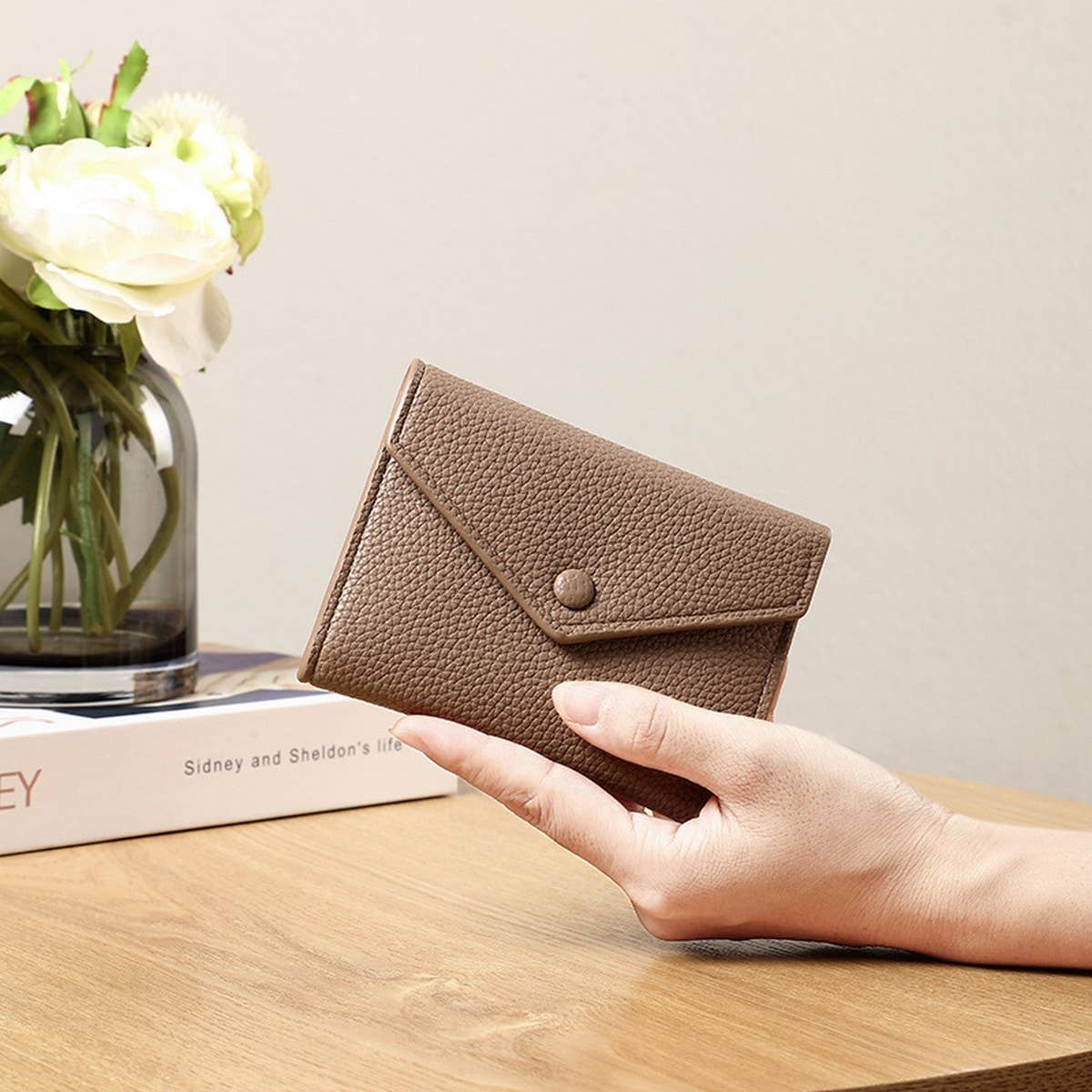 New Autumn Solid Envelope 3-Fold Wallet_Cwab06265