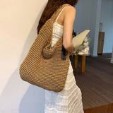 Fashionable And Simple Shoulder Woven Bag_Cwab2313
