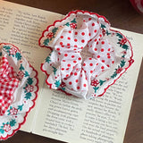 FRESH PLAID LACE LARGE INTESTINE HAIR TIE_CWAHA1076