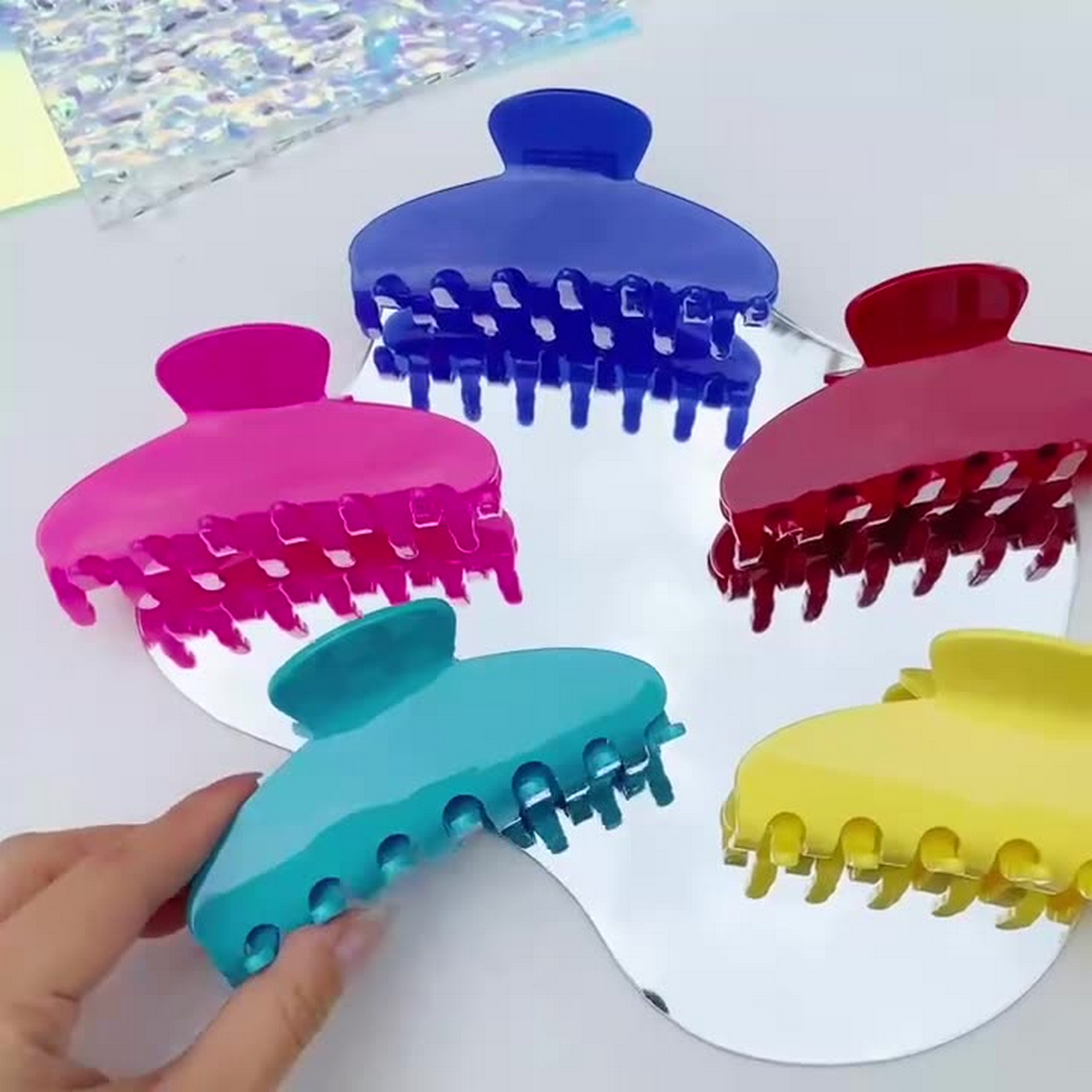 DOPAMINE HAIR CLAW JELLY COLOR Y2K CLIP_CWAHA2161