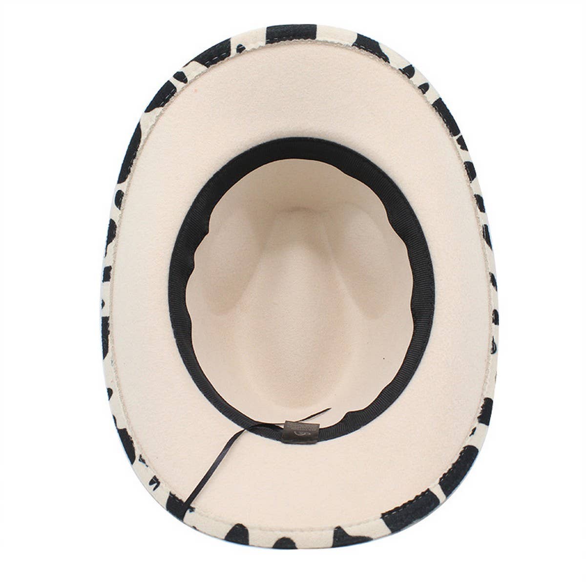 THICKENED FABRIC COW PATTERN WESTERN COWBOY HAT_CWAH2555