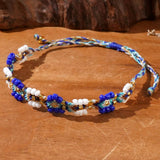 COLORFUL FLOWER RICE BEADS HANDMADE BEADED BRACELET_CWMM3803