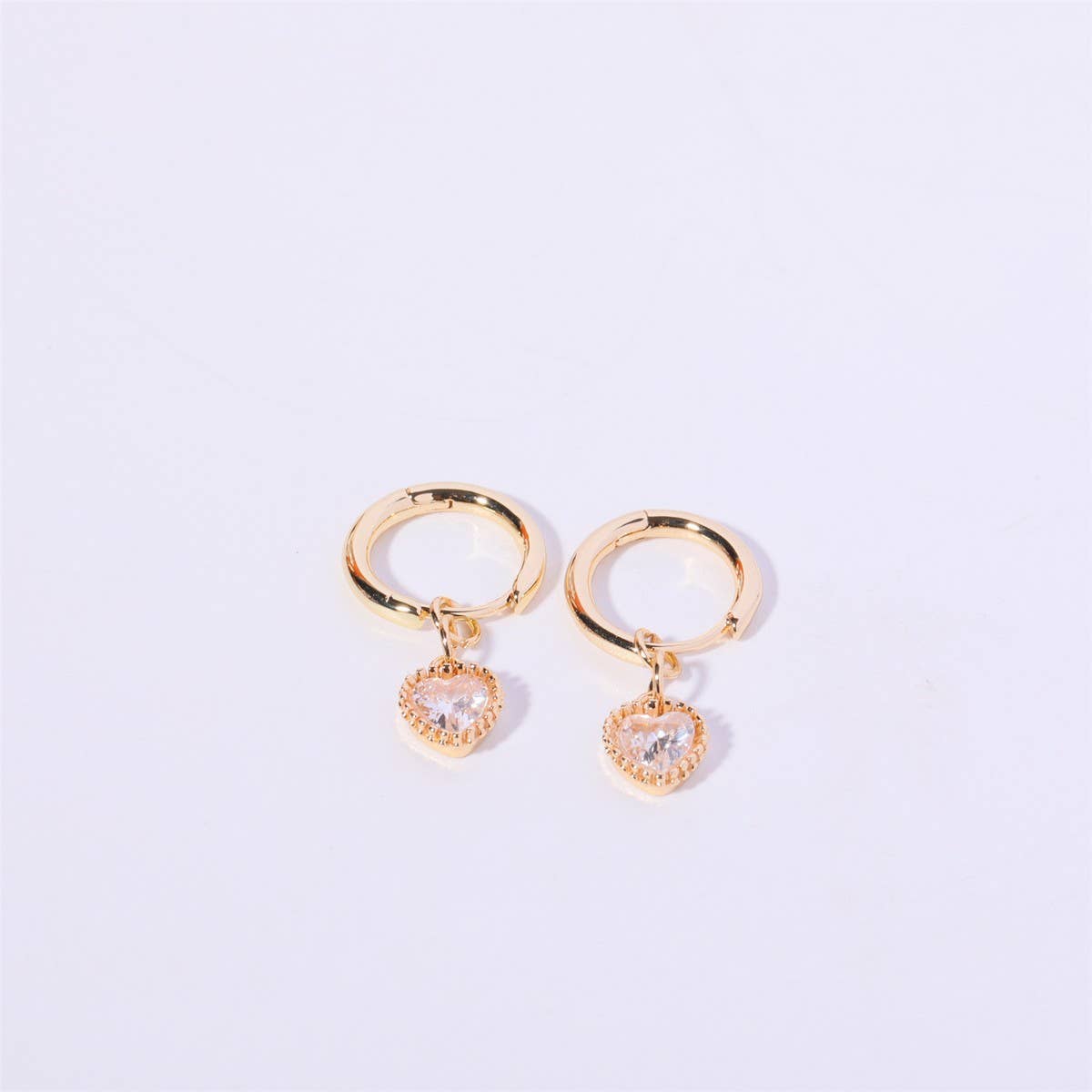 FASHION HEART ZODIAC BIRTHSTONE EARRINGS LUXURY_CWAJE5093