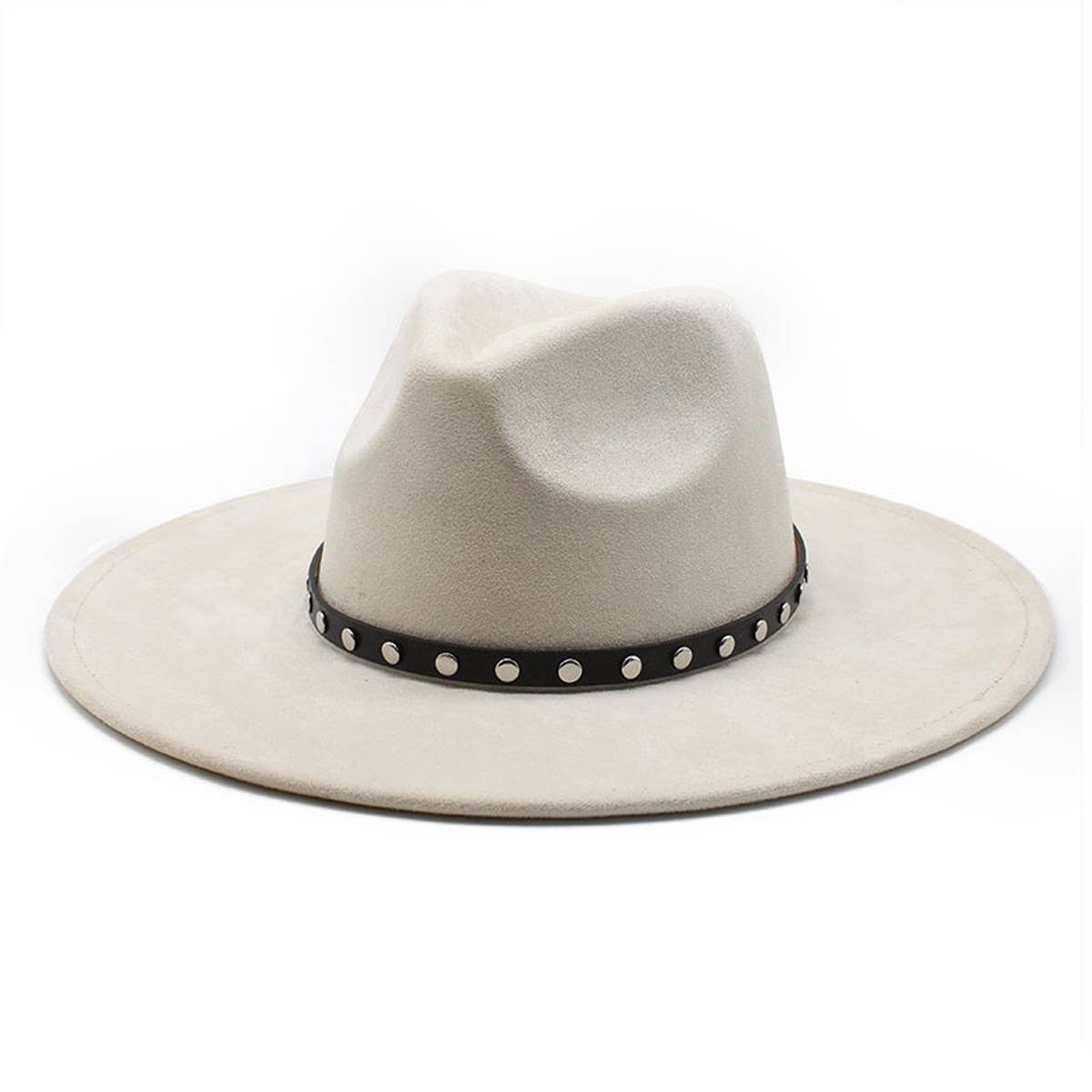 HEART SHAPED SUEDE ETHNIC STYLE WIDE BRIMMED HAT_CWAH2522