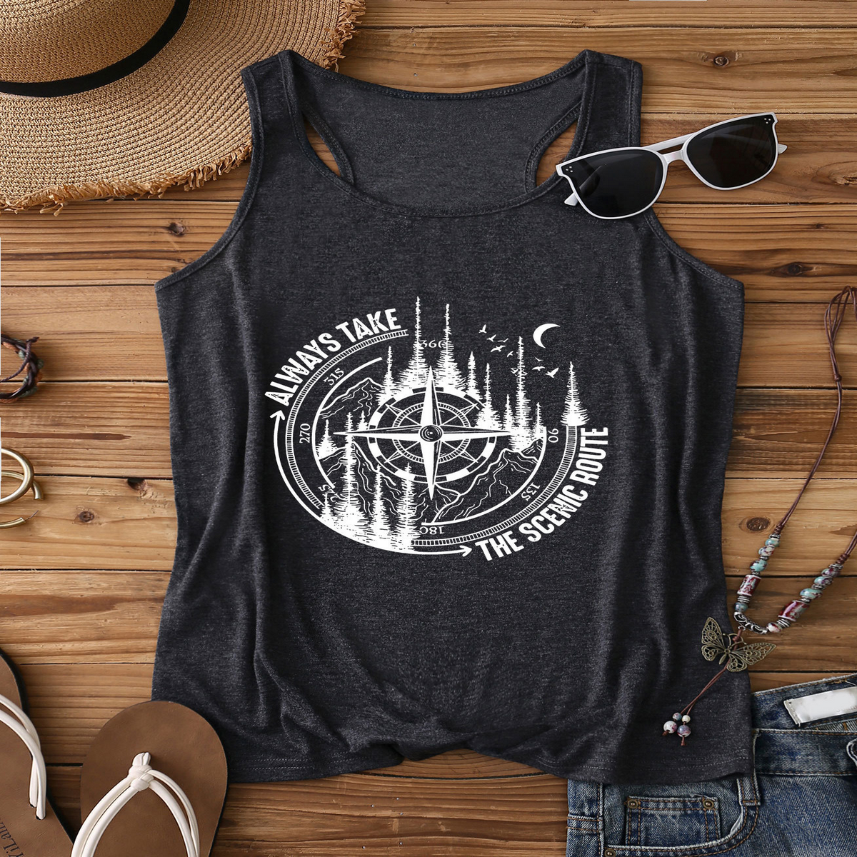 Trendy Racerback Tank Top For Women, Sleeveless