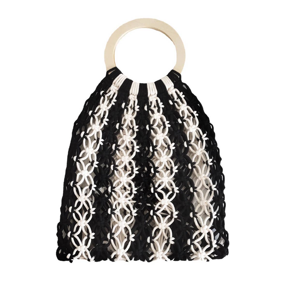 HANDMADE HOLLOW SEASIDE VACATION WOVEN BAG_CWAB1974