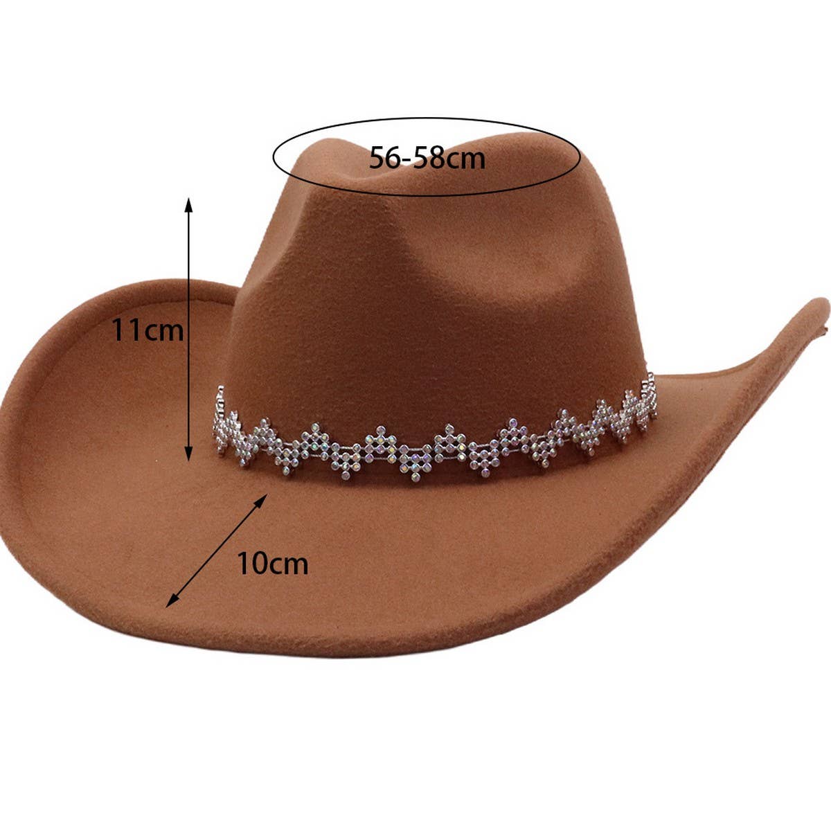 MEN WOMEN FELT COWBOY WESTERN FEDORA_CWAH04436