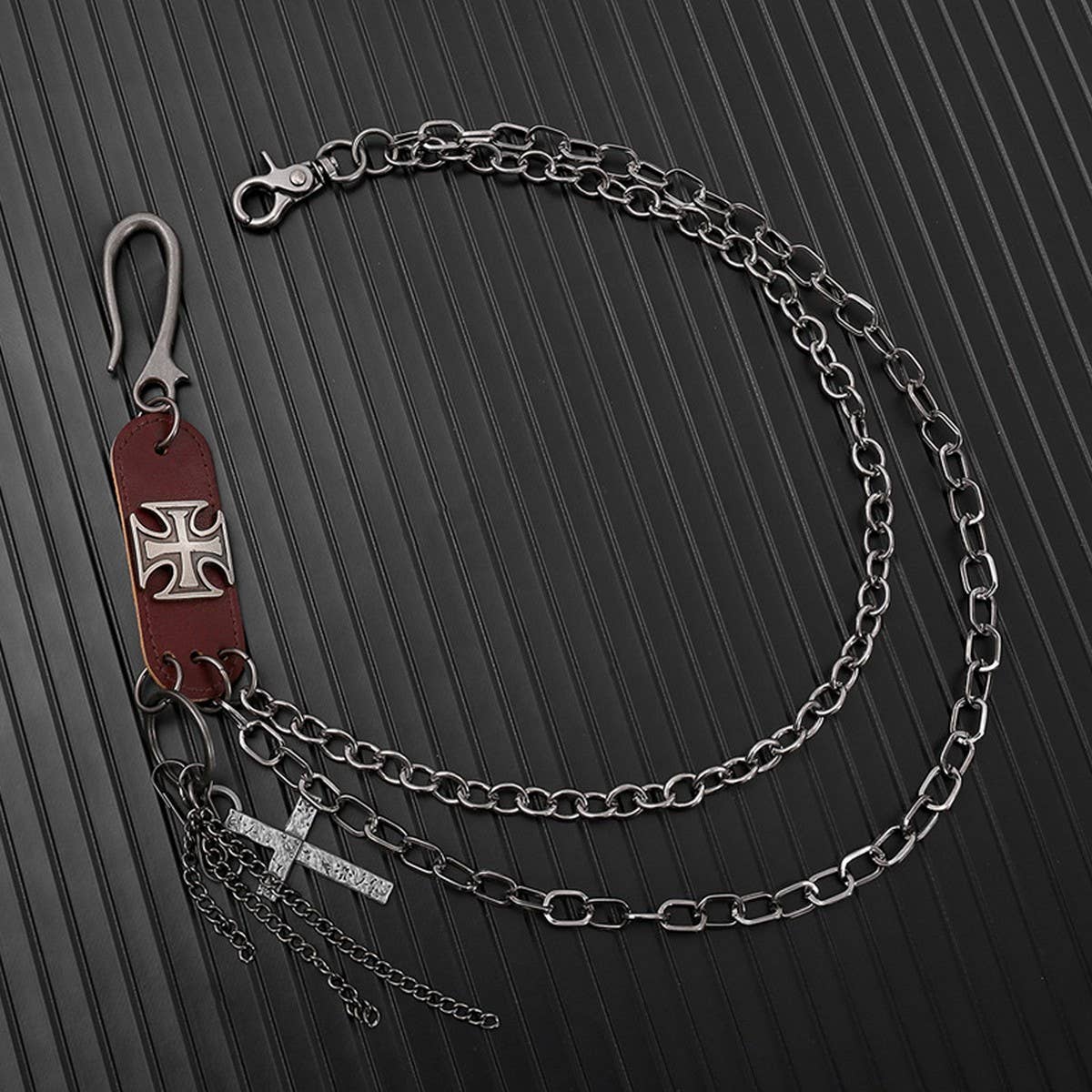 HIP HOP RETRO CROSS PENDANT PANTS CHAIN_CWMM4870
