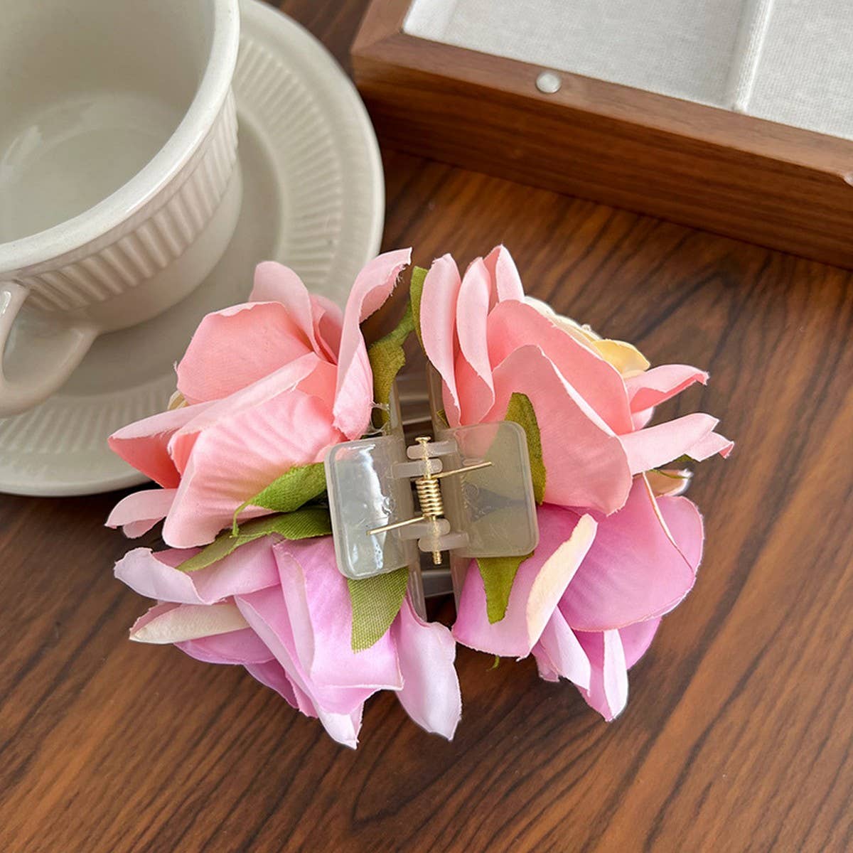 SUMMER RESORT STYLE ROSE FLOWERS HAIRPINS_CWAHA1171