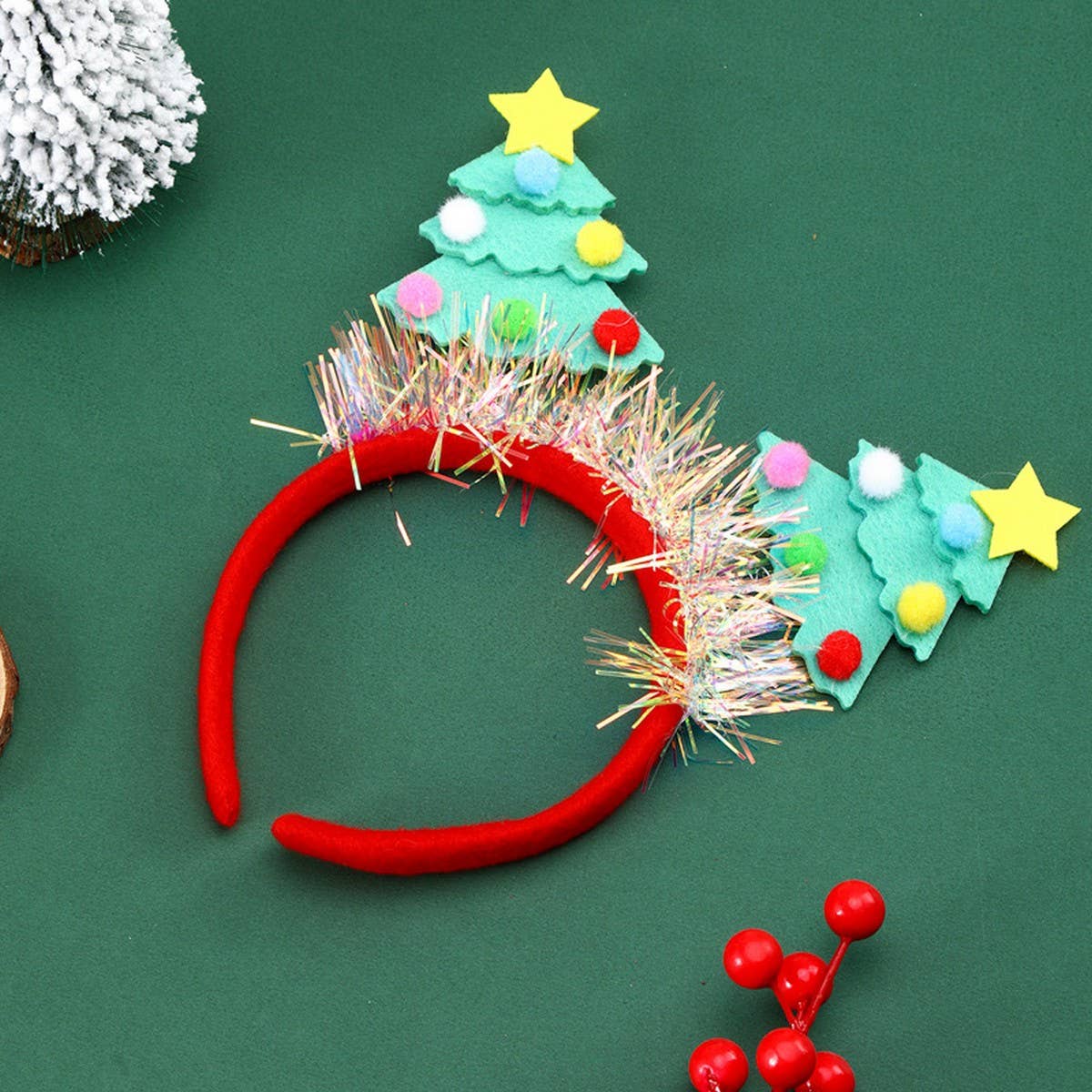 CHRISTMAS SEQUINED CHILDRENS COSTUME HEADBAND_CWAHA2733