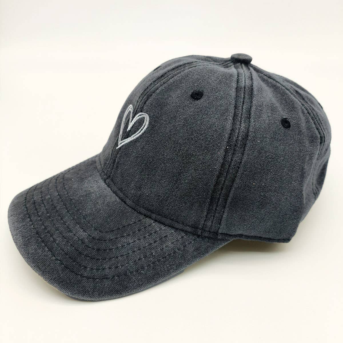 SPRING SUMMER WASH HEART BASEBALL CAP SUN HAT CWAH0012