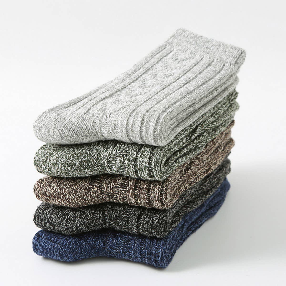 5 PAIRS PER PACK DOUBLE NEEDLE THICKENED SOCKS_CWMS0690